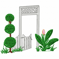 Garden Barriers Embroidery Design 2 Garden Barriers Embroidery Design 2